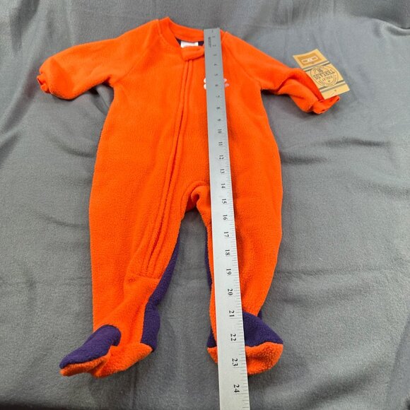 Rivalry Threads Infant Sz 3-6 Month One Piece Sleeper Clemson Orange Purple New - Picture 13 of 16
